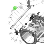 Alamarin Jet 10014 - Steering Shaft for Jet-230 Water Jets