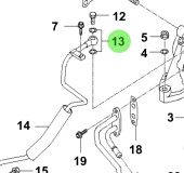 Bukh 17512-10000 - Gasket for R210J Exhaust Manifold and Turbocharger