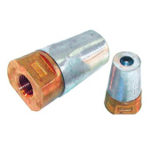 Super Marine Bronze Propeller Nut with Zinc Anode