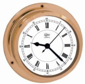 BARIGO 1187MS Brass Ship's Clock ø110 mm