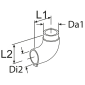 Webasto 1319272A - SP HOT AIR ELBOW D80 90 DEGREES