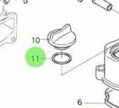 Nanni Diesel 970313804 - O-Ring for Cylinder Head Cover