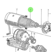 Nanni Diesel 970303987 - Starter Motor Rotor for 4.190HE to 5.280HE Engines
