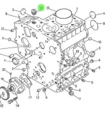 Nanni Diesel 970140113 - Engine Block Socket Plug for 2.40HE Engines
