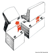 Osculati 38.983.00 - Hinges Fitted With Slip-Off Spring Lock