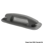 Inflatable Boat EPDM Handle/Cleat 284x116 mm Dark Gray RAL 7012 - Osculati 66.070.58