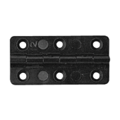 Nuova Rade 16672 - Polyamide Plastic Hinge, Rectangular Black, 30x60mm, 255°