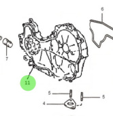 Nanni Diesel 970316129 - Timing Gear Case Assembly for Oil Pump
