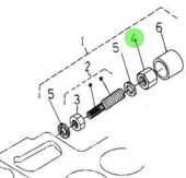 Nanni Diesel 970307355 - Cap Nut for Regulator Adjustment