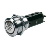 BEP Red LED Pushbutton and Buzzer - 24V