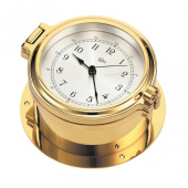 BARIGO 1487MS Brass Porthole Ship's Clock ø140 mm brass
