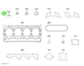 Bukh 1G464-9935-0 - Upper Gasket Kit for EPA48 Engines