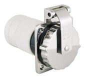 Marinco 63A 230V 3-Wire Inlet Stainless Steel Locking