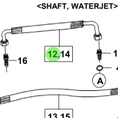 Bukh 00105-5S201 - Oil Cooler Outlet Hose for S270J Engines