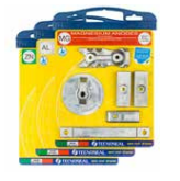 Tecnoseal Mercury Verado 350 L6 Pro Torpedo Anode Kit with Hardware – 7 Pieces