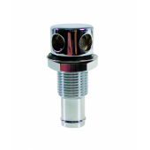 Guidi Straight Gas Tank Vent Ø16–20 mm, Chromed Brass, BSPP