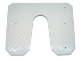 Eval 03154 - Transom Protection Plate, White, L445xW363xD5/20