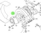 Steyr Z002434-0 - Painted Turbocharger Assembly 164 for MO144M38 and MO164M40 Engines