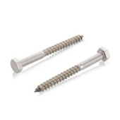  DIN 571 - A4 10x60 VBTH Hexagonal Wood Screws