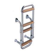 Trem Stainless Steel 4-step Ladder - Wood