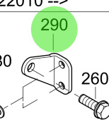 Steyr 2203789-2 - Shackle Strap Spare Part for MO174V40, MO164M40, MO144V38, MO114K33 Engines