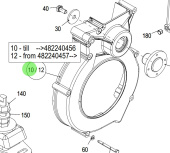 Steyr Z002406-0 - Lower Timing Belt Cover Assembly With Bearing Painted RAL9006