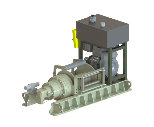 Starter AUDIN Autonomous hydraulic winch system with diesel engine