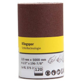 Klingspor Abrasive Tape, Cloth (KL 375 J Small Packaging) 115mm X 5m, Grit Size 40