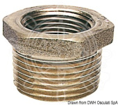 Osculati Brass Male/Female Reducing Coupling, Thread Reducer Adapter