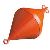 Plastimo 16417 - Mooring Buoy With Eyelets Orange Ø 50cm