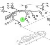 Nanni Diesel 970313620 - Fuel Injection Pipe for N4.115 Engines