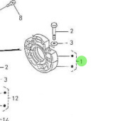 Nanni Diesel 970301980 - Main Bearing Assembly for 4.190HE Engines
