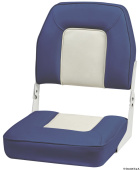 Osculati 48.403.03 - De Luxe Seat With Foldable Backrest White/Blue
