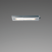 Prebit 22353107 - LED Under Cabinet Light UB02-1, 150mm, Matt Chrome, Warm White, Max. 3W, 10-30V DC, With Dimmer