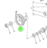 Nanni Diesel 970161516 - Crankshaft Pulley for 3.90HE Engines