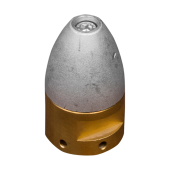 Tecnoseal Zinc Riva Propeller Anodes with Brass Plug – Shaft Ø20–50 mm