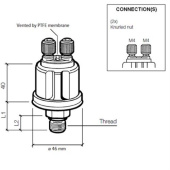 VDO 360-081-032-013C - Pressure Sender 5Bar (Insul/Ret) M18 x 1.5