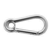 S.S.316 Carabiner With Eye And Stright Closing 6X60 mm