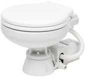 Allpa Space Saver Electric Toilet, 24v, Inlet Ø19mm, Outlet Ø25mm, Weight 9kg (Soft-Close)