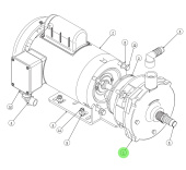 Parker 1217514772 HP75 Booster Pump Head Stainless Steel