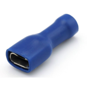 Flat Plug Insulated - Blue, 6.3 x 0.5 mm, 100 pcs