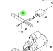 Bukh 000E6302 - Tension Clamp for DV36 and DV48 Injection Pump and Oil Cooler