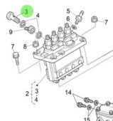 Nanni Diesel 970313601 - Hollow Screw for Injection Pump