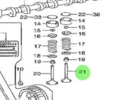 Nanni Diesel 970312177 - Exhaust Valve for T4 and 4.380TDI Engines