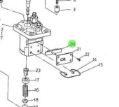 Nanni Diesel 970307607 - Control Lock for Injection Pump Assemblies