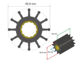 Albin 06-01-020 - Premium Impeller Kit