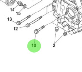 Nanni Diesel 970315058 - Flange Bolt for Timing Case