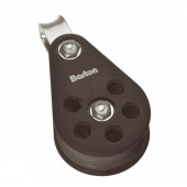 Barton N15110 – Single Fixed Eye Block Size 5 54mm, Ball Bearing, Ø54mm Sheave, Max Rope 12mm