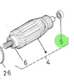 Nanni Diesel 970303959 - Starter Motor Case Bearing for N3.21, N3.30 and N4.38 Engines