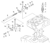 Nanni Diesel 970313456 - BRACKET,ROCKER ARM for N2.10/N2.14/N3.21